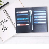 Chase BOSS 24 SLOT Book Holder Safiano 24 slot CARD HOLDER BOOK 24 SLOT CARD wallet 24 slots
