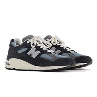 New Balance 990 NB V2 Dark Blue Navy Blue Reflective Suede Jogging Men Women M990TB2 D40F
