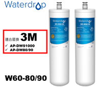 Waterdrop W60-80/90 替換濾芯[適合替換 3M AP-DW80/90/ DWS1000] [原廠行貨]