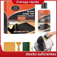 Kitchen Stove Cleaner Non-Scratch Cleaning Kit Glass Cooktop Cleaner  Non-Abrasive Powerful Kitchen 