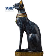 Egyptian Cat Resin Craft Vintage Home Decor Modern Goddess God Pharaoh Figurine Statue for Table Ornaments Gift