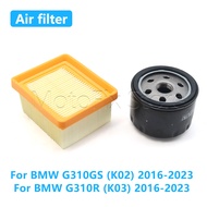 Motorcycle Accessories Air Filter Oil Filter Intake Cleaner Element For BMW G310R G310GS K02 K03 G31