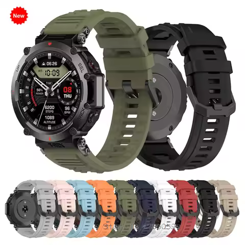 New Silicone Strap for Amazfit T-Rex Ultra Smart Watch Sport Strap Bracelet for Huami Amazfit T-Rex 