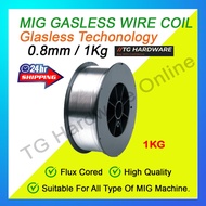 MIG 1 KG X 0.8MM MIG WIRE (GASLESS) / FLUX CORED GASLESS MIG WELDING WIRE / WAYAR KIMPALAN / UBAT ME