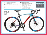 Sepeda Balap 700c Roadbike Odessy OD-MT1010S 2x7 Speed Cakram Mekanik Disc Brake Steel Remaja Dewasa Promo Murah Terlaris