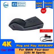 4K 2160P Plug and play Car DVR Video Recorder Dash Cam Dual Lens Camera For BMW Four-door 225i M Spo