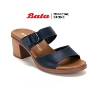 Bata บาจา รองเท้าส้นสูงแบบสวม ดีไซน์หรู สวมใส่ง่าย รองรับน้ำหนักเท้า สูง 2 นิ้ว สำหรับผู้หญิง สีน้ำตาลเข้ม 6315030 สีน้ำเงินเข้ม 6319030