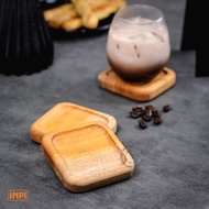 Wooden Coaster Cafe Wooden Coaster - INPI