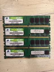 Corsair ValueSelect VS1GB667D2 RAM 1GB DDR2-667MHz PC2-5300 Memory 記憶體