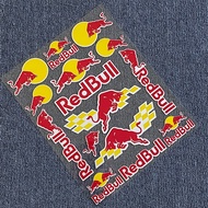 30cmX20cm Reflective Sticker Red Bull Helmet Graphic Bike Sticker