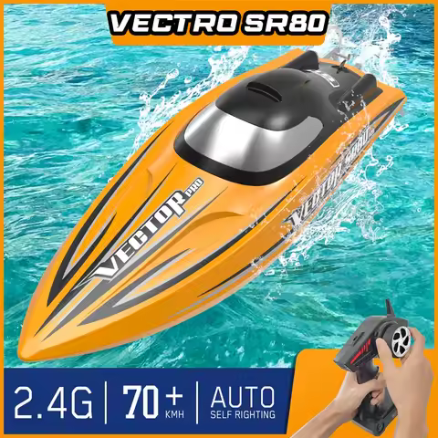 Volantexrc Vector SR80 Pro 70km/h 800mm 798-4P ARTR RC Boat with All Metal Hardwares Auto Roll Back 