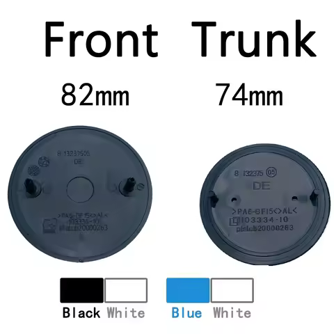 2pcs 74mm 82mm car Front Hood Emblem rear boot trunk logo for bmw E36 F20 E46 E39 E38 E90 E60 E87 E3