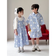 90-150 Brother Sister Dress Girls Dress 2508KA005 Big Girl Dress Boy Suit Baby Girl Dress Big Boy Ch