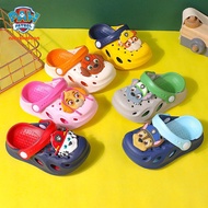 2022 Kids Cartoon Sandals Slippers Paw Patrol Non-slip Beach Shoes Baby EVA Hole Shoes