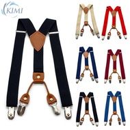 KIMI-Suspenders Y-back 4 Clips Pants Suspender Accessories Adjustable Children
