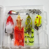 Hộp mồi câu lure - hộp 5 mồi câu lure nhạy cá - chuyên rô phi lóc chuối sộp thiểu cá chim ( Ngu Long