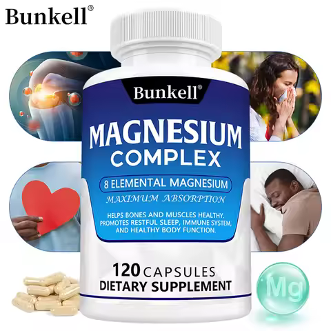 Magnesium Complex - Magnesium Glycinate, Magnesium Malate, Supports Muscle, Bone Health, Sleep Quali