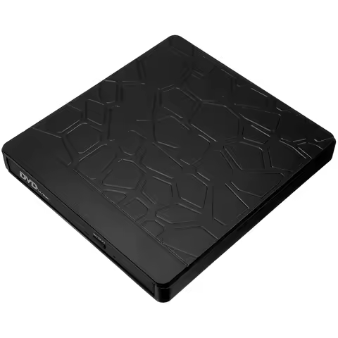 External Cd Dvd Drive Stone Texture Dual Function Fast Transfer USB Cd Dvd Burner External Disc Driv