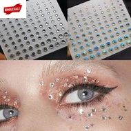 (BC)1Sheet Eye Body Face Gems Rhinestone Stickers/3D Self Adhesive  Glitter Nail Stickers / DIY Body