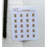 Investment - Planner Sticker/ Icon Sticker Sheet/ Bujo Sticker