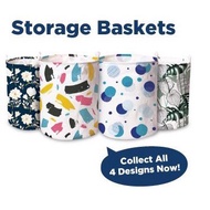 TENA Water-Proof Foldable Laundry Clothes Storage Basket 30cm x40cm per pcs Random Design