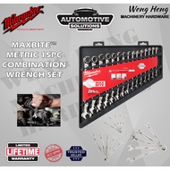 Milwaukee MAXBITE Metric 15Pc Combination Wrench Set - Model 4932-4642-58