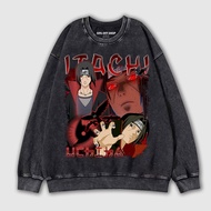 宇智波 鼬 組圖 Itachi naruto火影忍者 做舊水洗純棉大學T 台灣製原創日本動漫