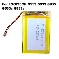 B New 3 3200Mah 533-000132 Wireless Headset Battery For Logitech G533 G530 G933 G533s G933s G935 G63