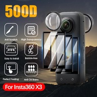 Lens Tempered Glass Film for Insta360 X3 - Full Coverage Protective Cover - Camera Protective Access