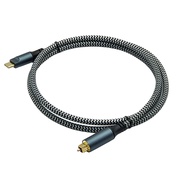 Braided USB-C to Optical Audio Cable USB C Optical Cable Optical Audio Cable for /SoundbarSpeakers