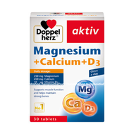 (NHẬP KHẨU) Viên uống bổ sung Canxi Doppelherz Aktiv Magnesium Calcium D3 chính hãng đủ hoá đơn