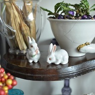 日本手工手繪陶瓷兔子 迷你尺寸 手工超細膩 娃娃屋擺設 家居裝飾