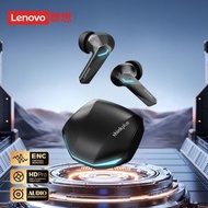 Lenovo - 聯想360°環繞立體聲無線藍牙耳機GM2 pro，高音質運動遊戲電競耳機-黑色