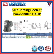 VERTEX TAIWAN VWP-089 049 Self Priming Coolant Pump 1/8hp 1/4hp 220v 425v 1ph 3ph