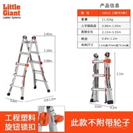 ST-⚓Reddort（LittleGiant）Multifunctional Telescopic Ladder Aluminium Alloy Herringbone Ladder Foldable Lifting Stairs Hou