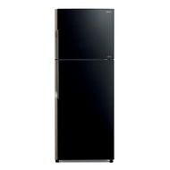 ( DELIVER KL AND SELANGOR ) HITACHI 443L 2 DOOR INVERTER BLACK GLASS DOOR FRIDGE R-VGX490PM9 (GBK)