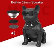 藍芽喇叭/FM收音機Bulldog Head Rotatable Wireless Bluetooth Speaker/FM radio(Black)