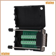 ELAINE DB15 Connector, DB15 15 Pin 15 Pin Breakout Board, Module Solderless Male Connector with  Bre