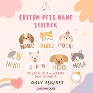 Anabul Name sticker/ custom pets Name sticker/Dog Cat