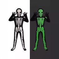 Halloween Luminous Skeleton Ghost Clothes Skeleton Costume cosplay Costume Black Ghost cosplay Party