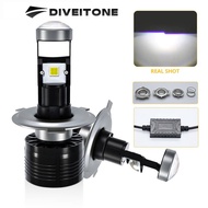 Diveitone H6 H4 Hs1 Led Motorcycle Headlight Bulb 16000LM 6000K White H4 Led Lights Motorcycle Headl