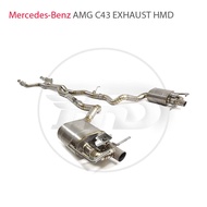 HMD Titanium Alloy Exhaust System Performance Catback for Mercedes Benz C43 E43 E400 C400 GLC43 Muff