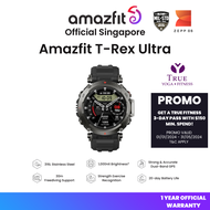 Amazfit T-Rex Ultra | Ultra Rugged Design | 316L Stainless Steel | Strong &amp; Accurate Dual-band GPS