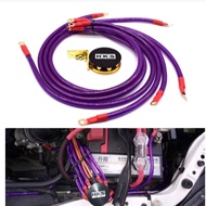 HKS Grounding Cable Wire 8GA Kit 6 Point Voltage Meter Stabilizer Wira Waja Myvi Alza iswara civic s