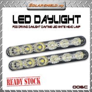 Universal Car Daytime Running Light 6 LED DRL Daylight White 12V
