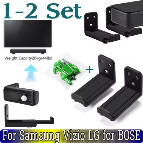 Sound Bar Mounting Bracket Soundbar Speaker Wall Holder Holds Up To 44lbs Sound Bar Under TV Mount f