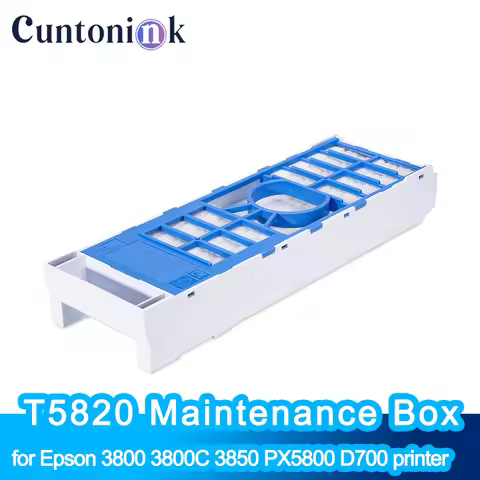 T5820 Maintenance Box Installed With Chip for EPSON Stylus Pro 3800 3800C 3850 3880 3885 3890 PX5800