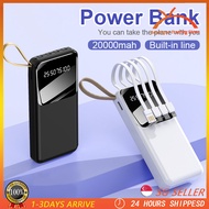 [SG Stock] 20000 Mah Fast Charging Power Bank Power Charging Power Bank Powerbank 4 In 1