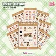 [NADIES] A7PHA POCKET EDITION STICKER SHEETS Sticker saiz A6 fanmade koleksi sticker