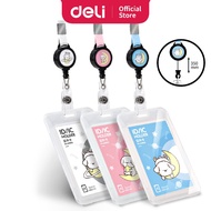 Deli Vertical Certificate Card Name Badge/Lanyard (112 x 70mm) 64805
